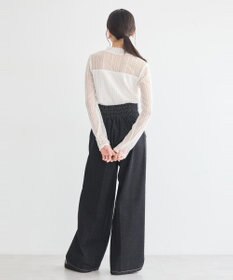 earth music&ecology レースドッキングプルオーバー