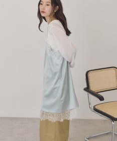 AMERICAN HOLIC レースサテンキャミワンピース