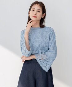 組曲 L 【23SS】ラッセルフラワーレースブラウス