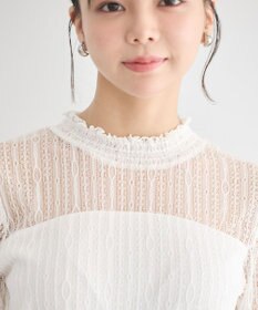 earth music&ecology レースドッキングプルオーバー