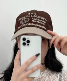 WEGO ロゴ刺繍バイカラーキャップ