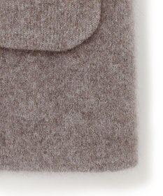 23区 【洗える】ラクーンブレンドダブルフェイス フーディー ニットカーディガン