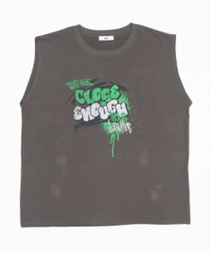 WEGO 【ユニセックス着用ITEM/MLサイズ展開】グラフィックBIGノースリーブ