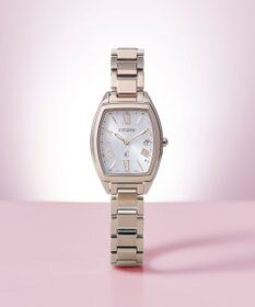 CITIZEN 【xC】柔らかなフォルムのトノー型電波時計 サクラカラー ES9395-53A