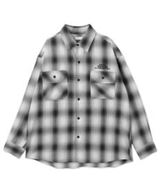 WEGO 【ユニセックス着用ITEM】グラフィックオンブレチェックシャツ（LS）