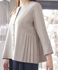 Tiaclasse L 【洗える】プリーツジャケット
