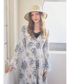 Maison de FLEUR フラワープリントワンピース