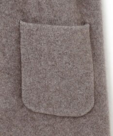 23区 【洗える】ラクーンブレンドダブルフェイス フーディー ニットカーディガン