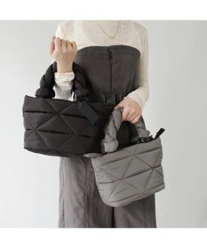 PELLE BORSA キルティング ミドルトートバッグ Puffy パフィ 5822