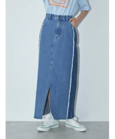 earth music&ecology Ｌｅｅ×ｅ．ｍ．ａ．ｅ　切替デニムスカート