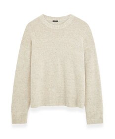 JOSEPH 【洗える】アルパカツイード　ラウンドネックニット