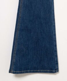 WEGO ハイウエストストレッチフレアデニムサロペット