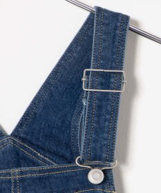 WEGO ハイウエストストレッチフレアデニムサロペット