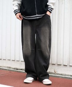 WEGO イージーバレルレッグコーデュロイパンツ