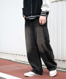 WEGO イージーバレルレッグコーデュロイパンツ