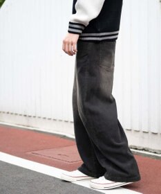 WEGO イージーバレルレッグコーデュロイパンツ