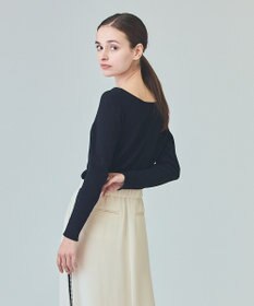 GRACE CONTINENTAL ロゴ刺繍リブトップ