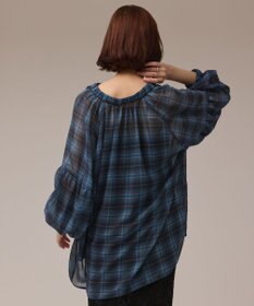 GRACE CONTINENTAL チェックカフタントップ