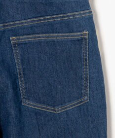 WEGO ハイウエストストレッチフレアデニムサロペット