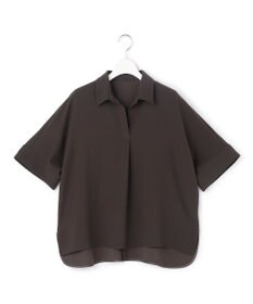 23区 S 【先行予約】ストレッチジョーゼット スキッパーネック ブラウス