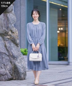 Tiaclasse 【洗える】タックパールワンピース