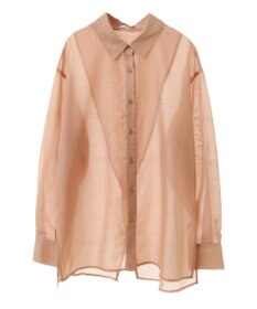 earth music&ecology バックスリットシアーシャツ