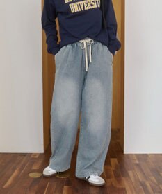 WEGO 【ANGIE VINTAGE】デニムイージーパンツ