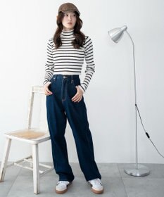 WEGO 【2025年秋冬新作】リブハイネックショートニット