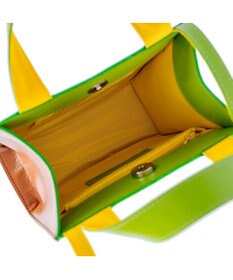 tsumori chisato CARRY キラネコエコレザー ハンドバッグ 2way ショルダーバッグ