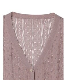 earth music&ecology キラキラボタンハートカーディガン