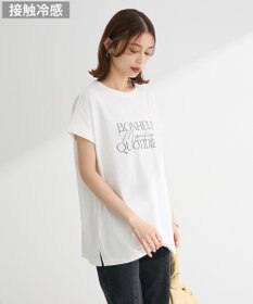 Green Parks フレンチスリーブ筆記体ロゴチュニック