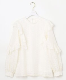 ANY SIS S 【洗える】ラッフルレース トップス