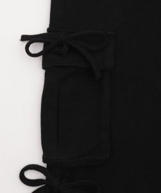 WEGO 【ウエストゴム】リボンカーゴスウェットパンツ