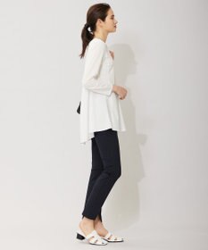 ICB L 【洗える】 タイプライタージャージーコンビ ペプラムプルオーバー