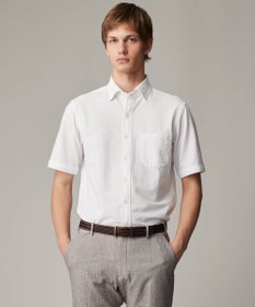 JOSEPH ABBOUD 【ストレッチ/イージーケア】コンパクトジャージーサッカーシャツ ホワイト系1