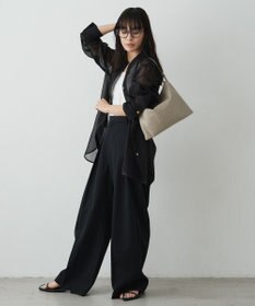 russet エンボスモノグラムショルダーバッグ(CE-1547)