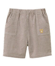 MIKI HOUSE HOT BISCUITS 【80-120cm】サッカー素材 5分丈パンツ