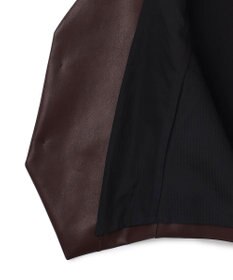 uncrave フェイクレザー ジレ