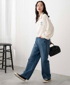 WEGO ハーフジップショートスウェット