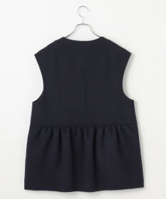 #Newans バックペプラムダブルフェイスジレ