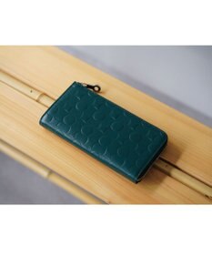 MIYABIYA La quoh with kirakaracho 南蛮七宝 エンボスレザーL字財布