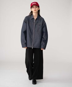 WEGO 【ユニセックス着用ITEM/MLサイズ展開】カラーステッチシャツジャケット