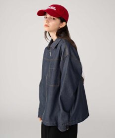 WEGO 【ユニセックス着用ITEM/MLサイズ展開】カラーステッチシャツジャケット