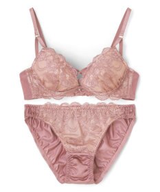 San-ai Resort（三愛水着楽園） 【WEB限定】【プチプラブラセット】純欲カラーヌーディーレーシーストリングブラ＆ショーツセット 【northerly】