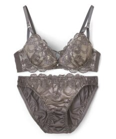 San-ai Resort（三愛水着楽園） 【WEB限定】【プチプラブラセット】純欲カラーヌーディーレーシーストリングブラ＆ショーツセット 【northerly】