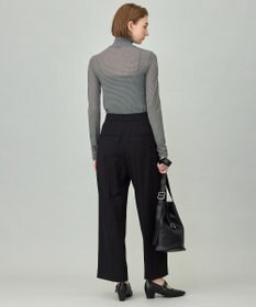 ICB 【洗える】 パウダリーチュール ハイネックトップス