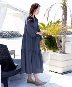 Tiaclasse 【洗える】大人可愛いティアードワンピース