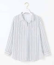 ANY SIS 【洗える】トロミシャツカラー ブラウス