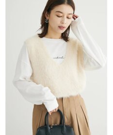 Green Parks ・Ｐｅｔｉｔ　Ｆｌｅｕｒ　シャギーニットベスト