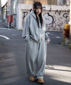 WEGO 【ユニセックス着用ITEM/ウエストゴム】スウィッチングスウェットパンツ